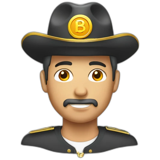 Hombre con medalla colgando sin gorro emoji