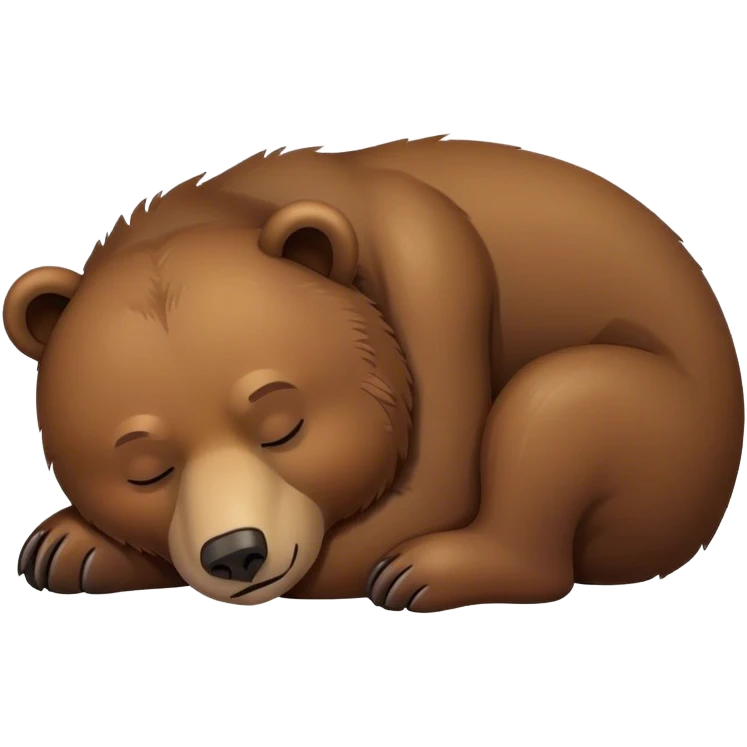 Oso dormido  emoji