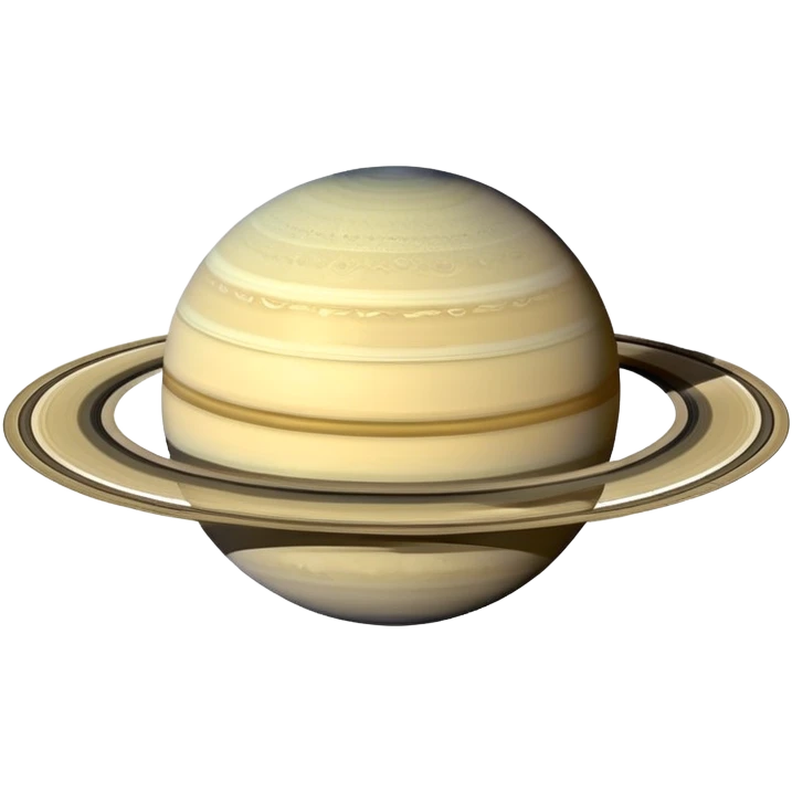 planet Saturn with rings emoji