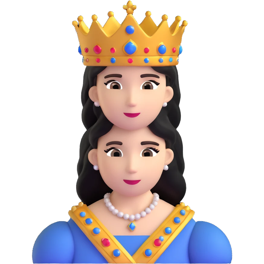 royal princess with crown emoji