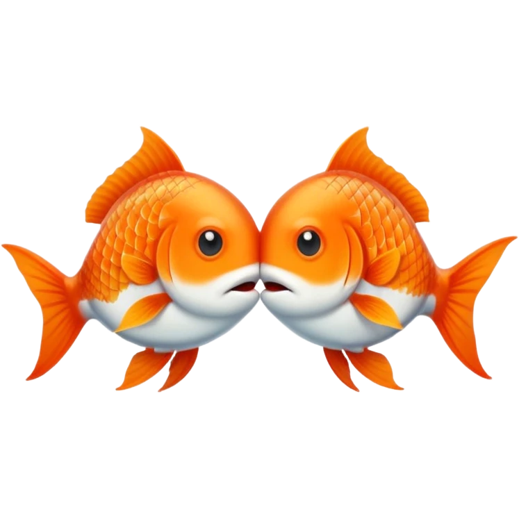 kissing fishes emoji