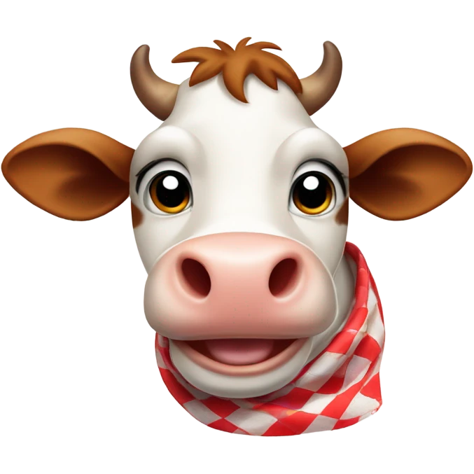 The Laughing cow logo emoji