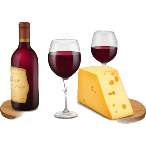 wine and cheese  emoji