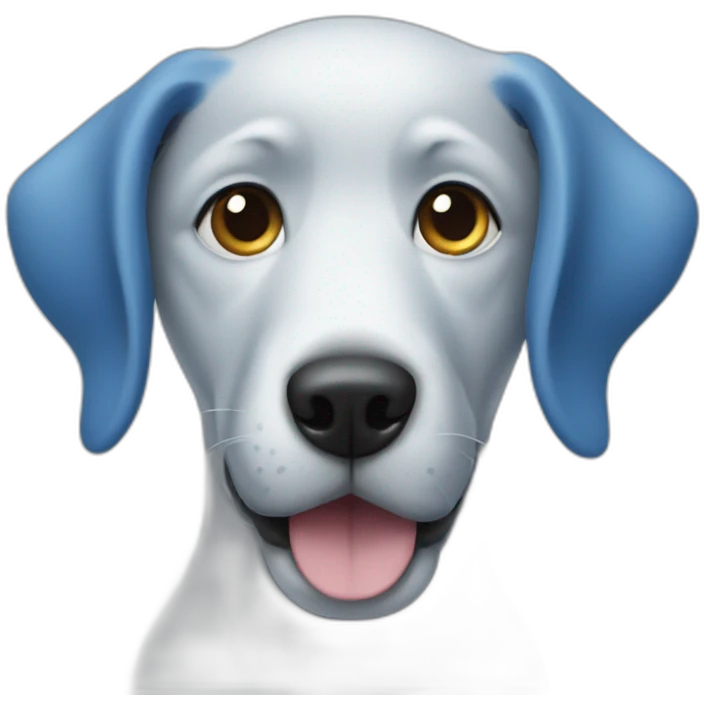 blue dog emoji