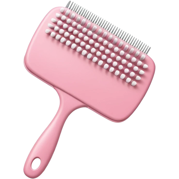 light pink hairbrush apple emoji style variation 3 emoji