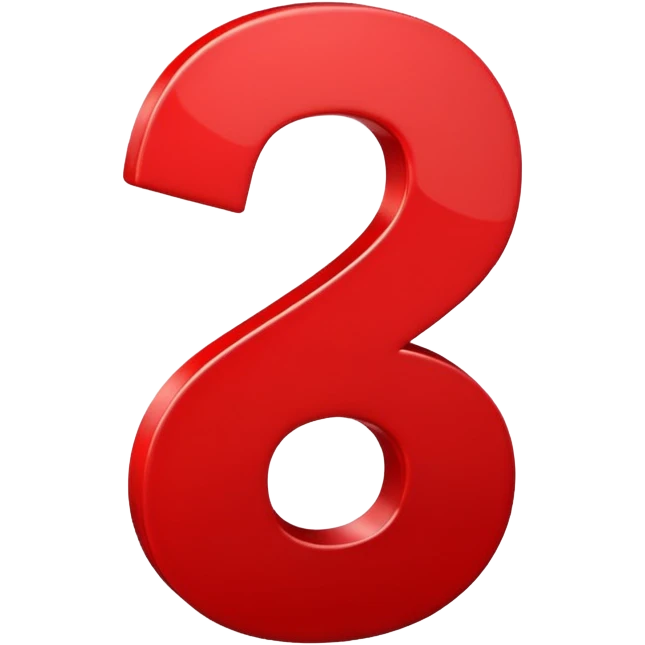 A 3D cartoon plus and percentage sign in red, glossy finish, Memoji-style realism. emoji