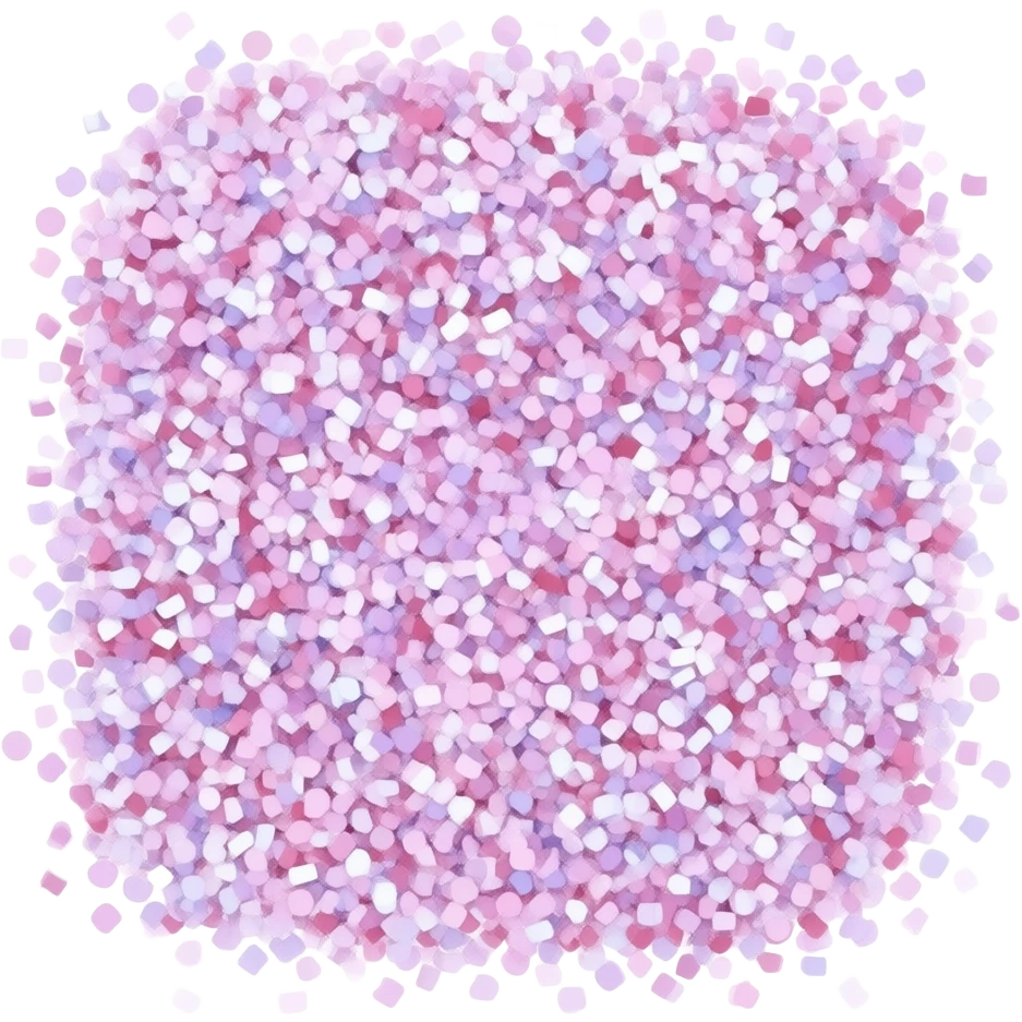 Glittery pink , purple white and blue emoji