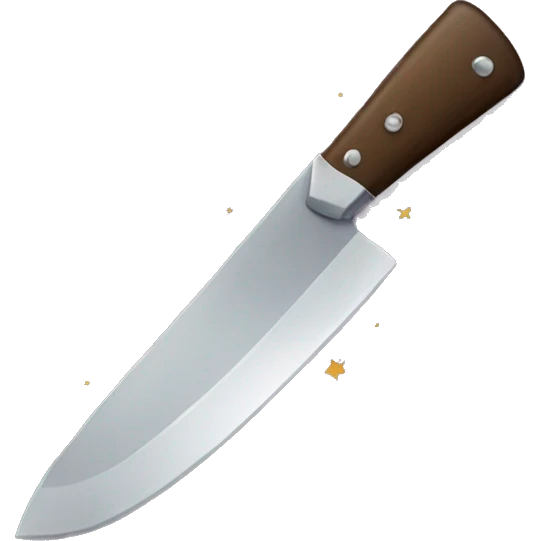 Knife with stars around it emoji