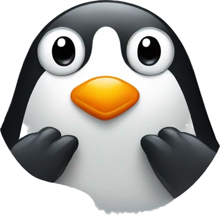 penguin being sneaky emoji