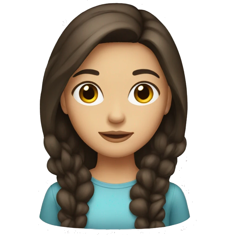 brunette girl  emoji