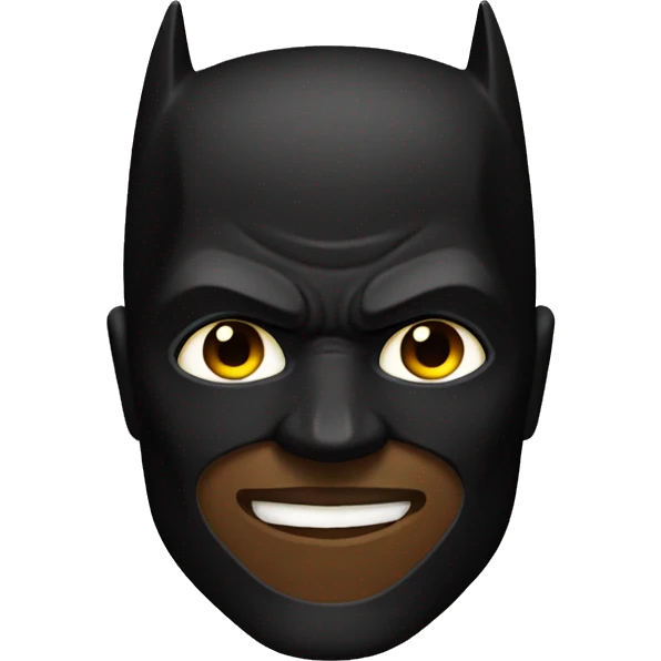 black batman emoji