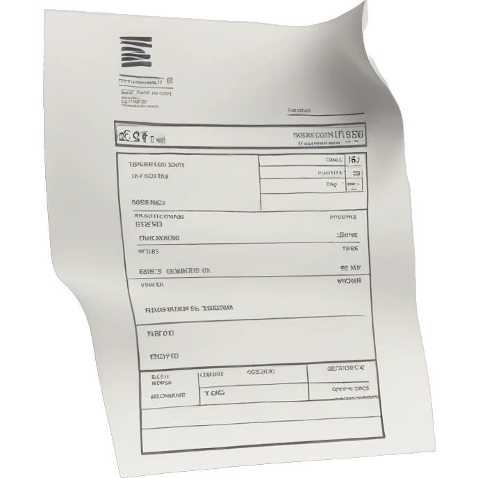 paper invoice 3d emoji emoji