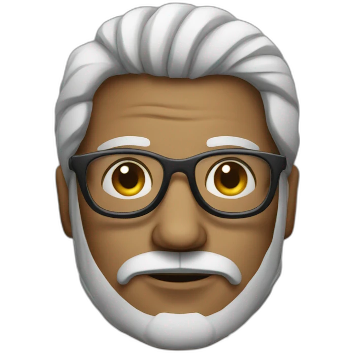A metis man with thug glasses  emoji