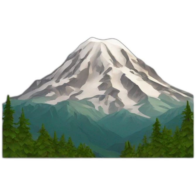 Mountain rainier emoji