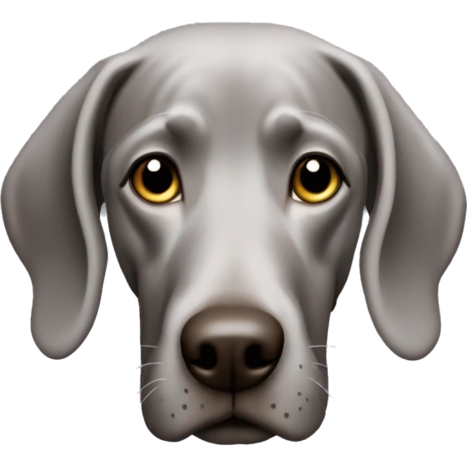 Weimaraner head emoji