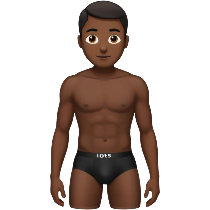 black male underwear emoji