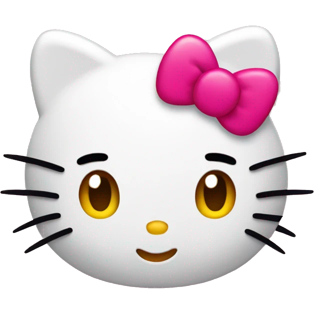 Hello kitty with nails emoji