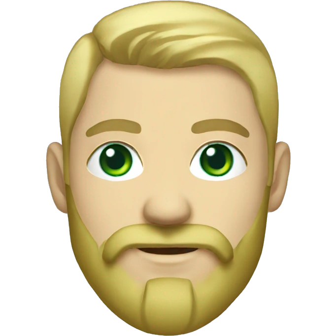 ukrainian military blonde man with a beard with green eyes with blue viking paint on the face  emoji