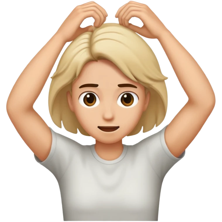 Pulling out hair emoji