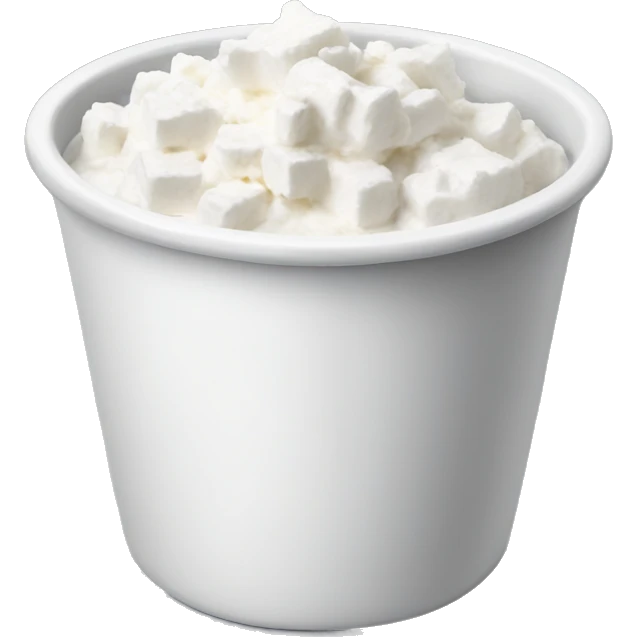 Cottage cheese in a cup emoji