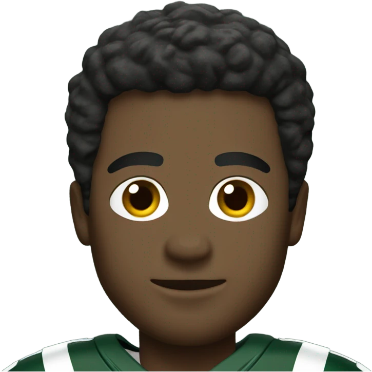 Football players in New York jets jersey  emoji
