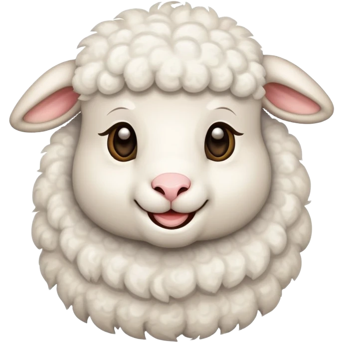a smilling lambs emoji