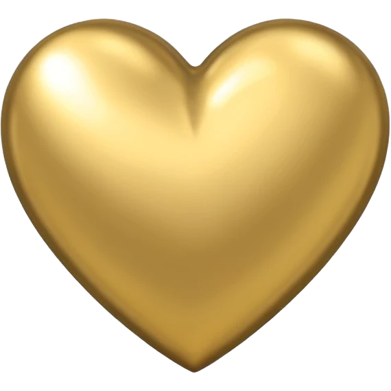 Gold and silver heart emoji