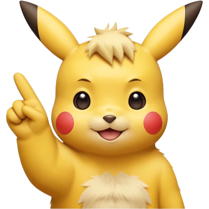 pikachu qui fais le signe JUL emoji