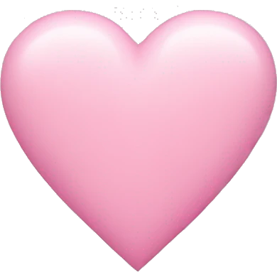 Pink pastel heart emoji