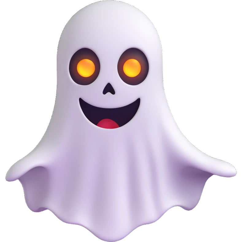 creepy ghost with dark atmosphere, horror game emoji style for stream emoji