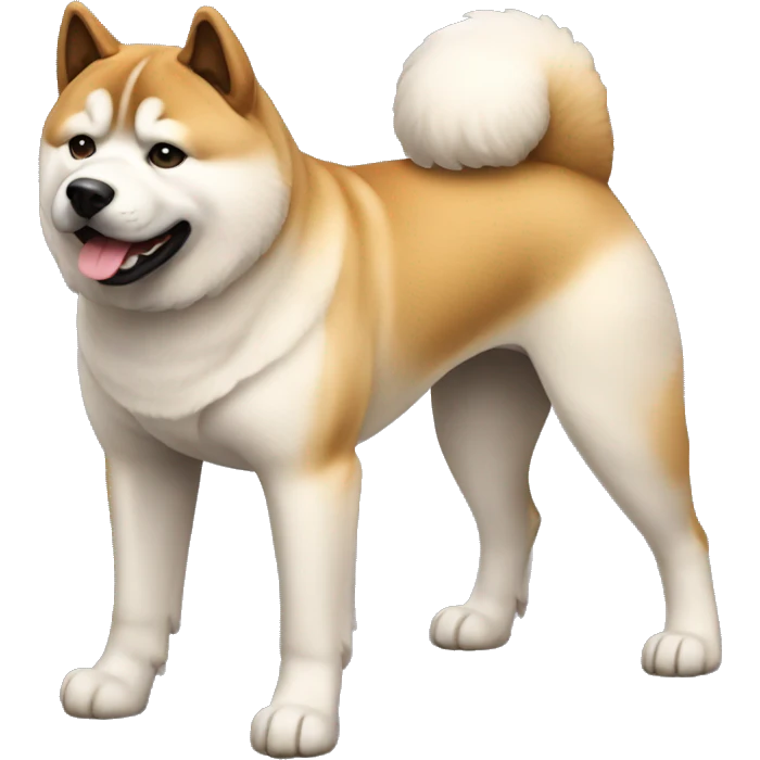 Akita Dog Breed Full Body emoji
