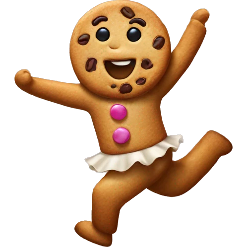 Dancing cookie  emoji
