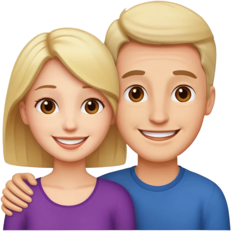 couple in love talking emoji