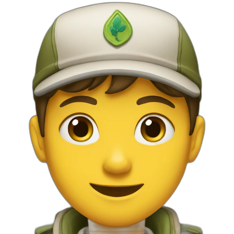 Scout, teenager, naughty emoji
