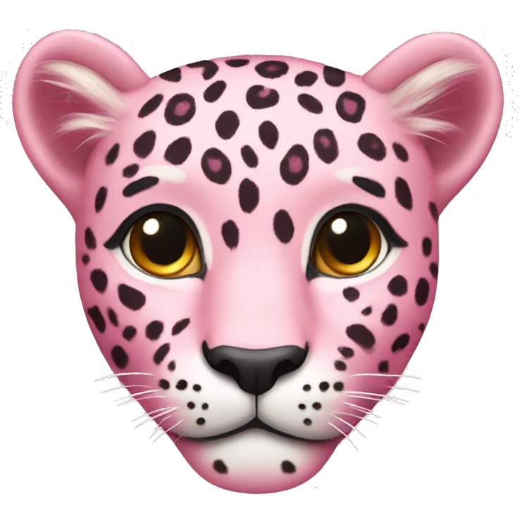 Light pink leopard emoji