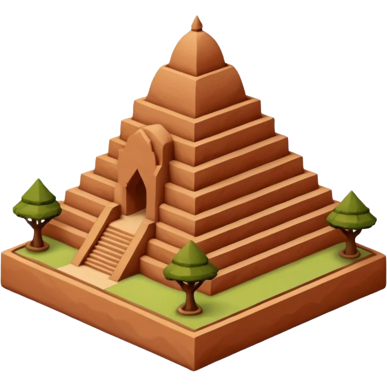 isometric delhi clay 3d emoji