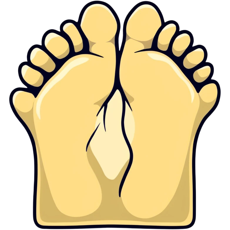 dinosaur foot bones, fossil of prehistoric foot emoji
