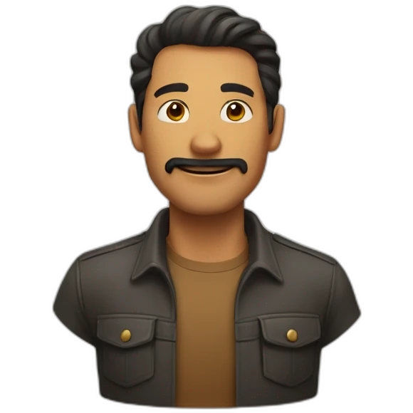 Hombre con adominales emoji