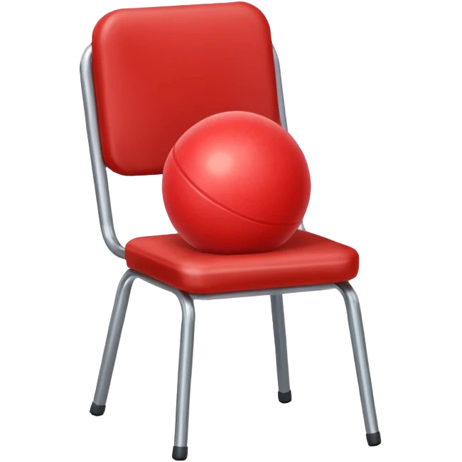 Ball under chair emoji