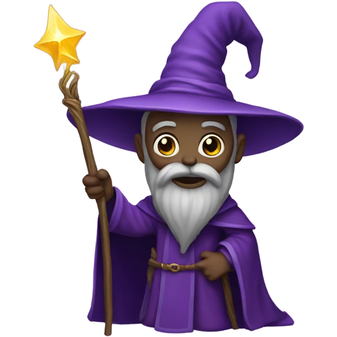 Purple wizard emoji