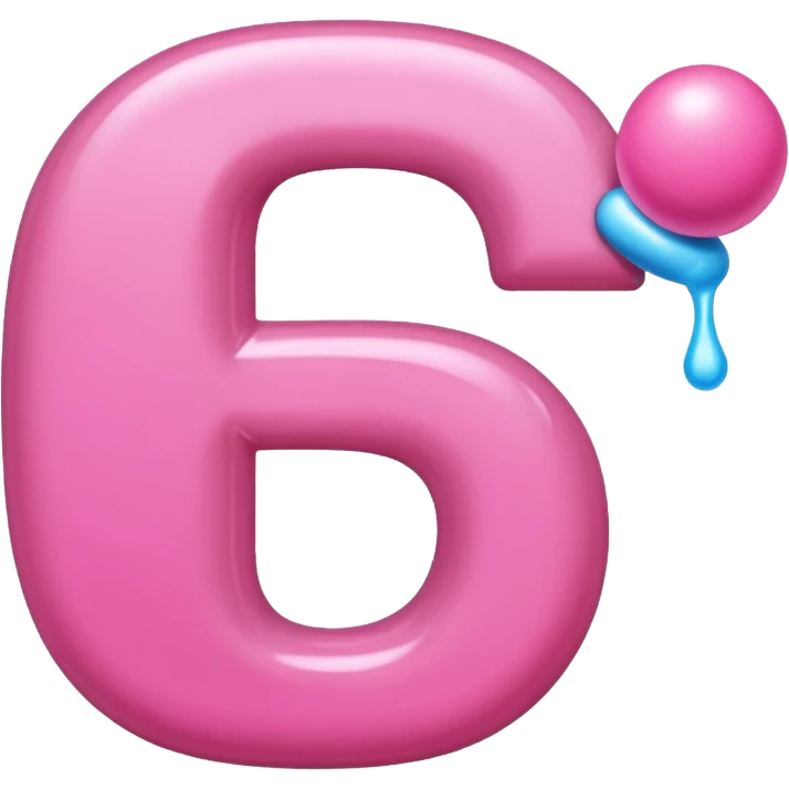 pink letter D emoji emoji