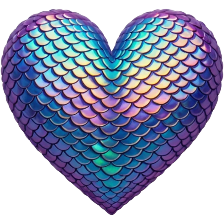 mermaid themed heart emoji