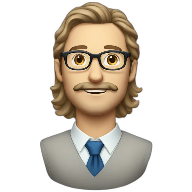 dutch-guy-with-round-glasses-blue-eyes-long-wavy hair-moustache-chin beard-circular glasses emoji