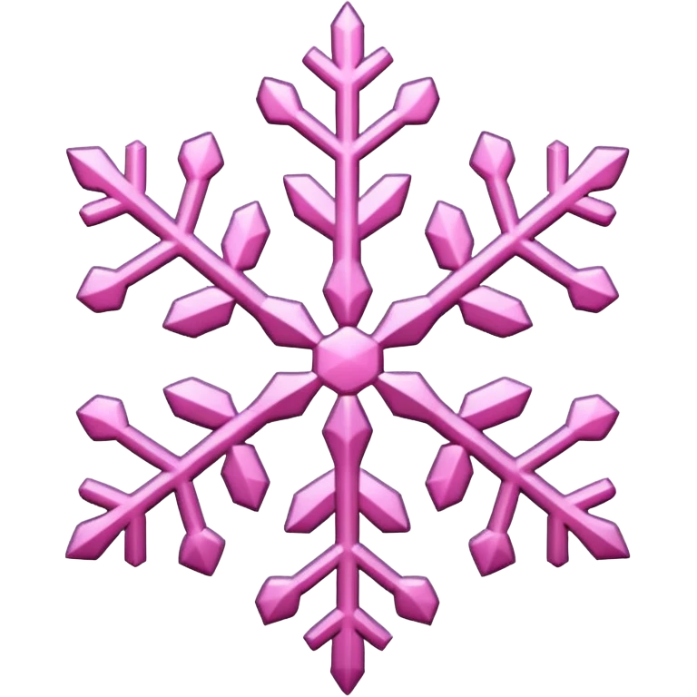snow flake pink emoji