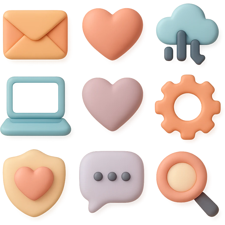 show more  heart styles and remove background emoji
