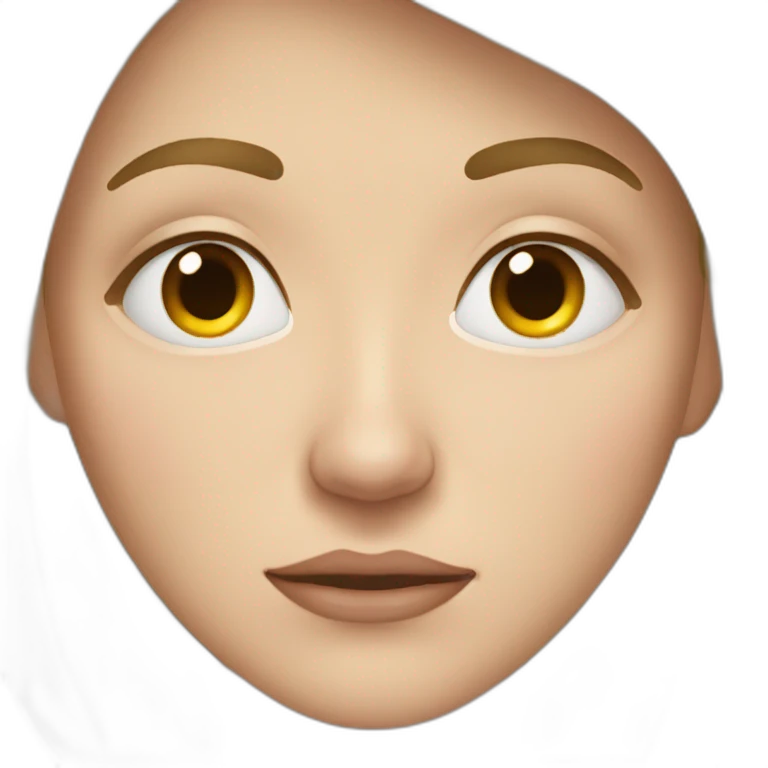 tired white woman only face with bruises under the eyes emoji