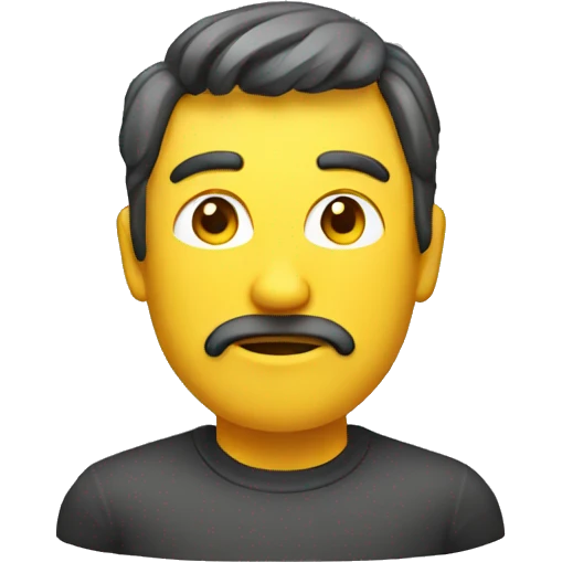 3d serious privacy emoji