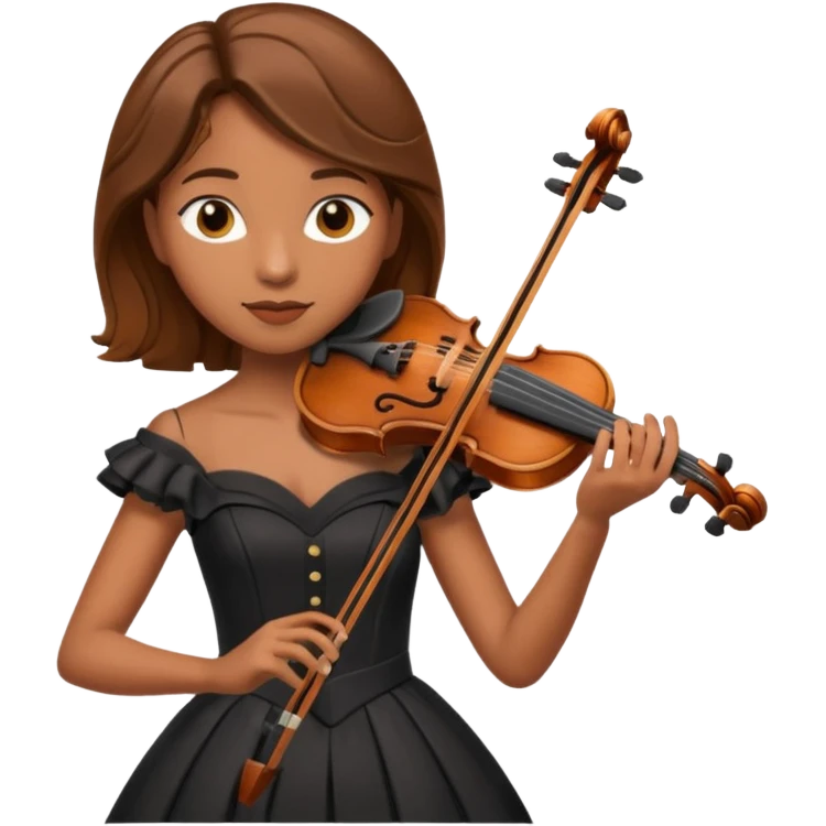 BROWN FEMALE VIOLINIST emoji
