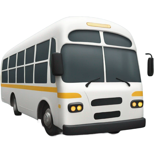 Bus with no wheels  emoji