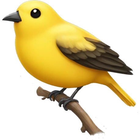 yellow tiny bird emoji